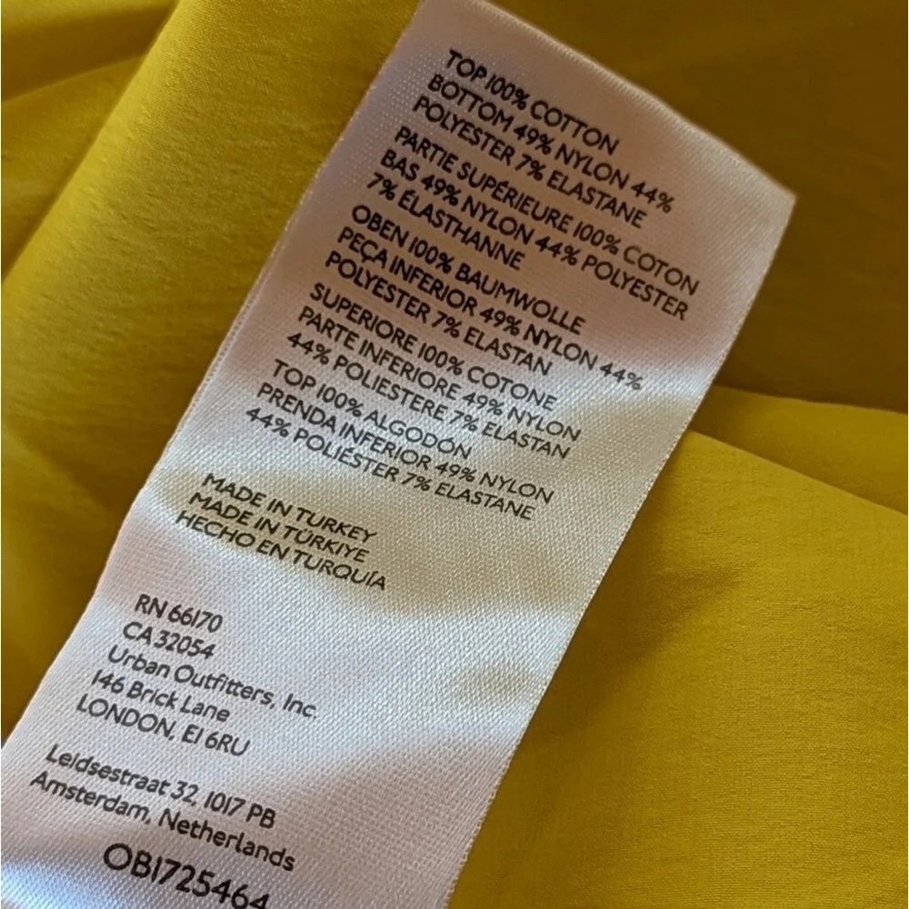 Anthropologie Yellow Drop Waist Relaxed Midi Dress XS - Picture 12 of 14